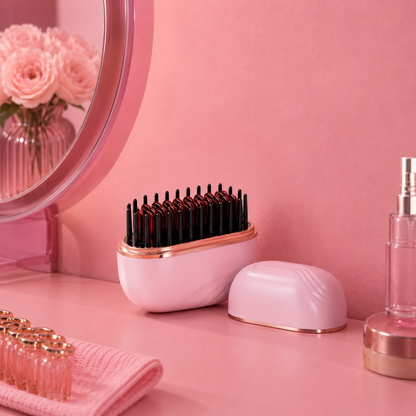 Portable cordless hair straightener