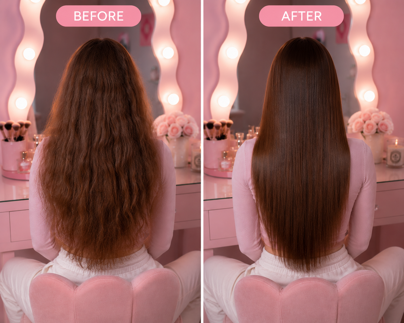 Portable cordless hair straightener