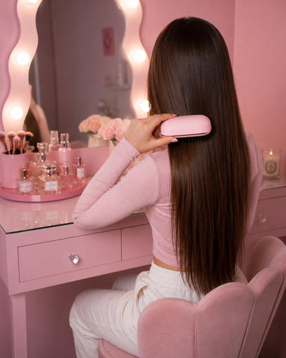 Portable cordless hair straightener